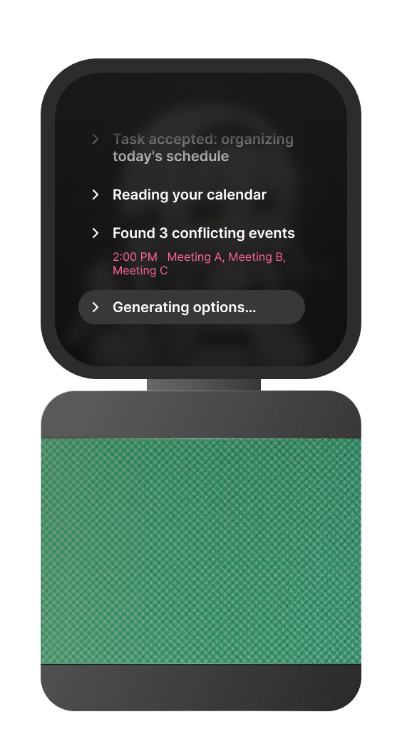 HooRii Stage reading a calendar and generating task options